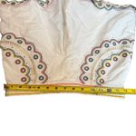 Zimmermann  Size 2 Peggy‎ Linen Shorts White Colorful Embroidered Accent Coastal Photo 13
