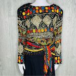 carole little Nwt vintage  dress with beaded wrap size 14w geometric design 80s Photo 2