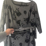 White House | Black Market 14 Top 12 Skirt Black Floral Career Suit Separates Set Photo 0