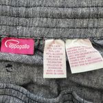 Coppagallo Linen Blend Outfit Set Embellished‎ Details Capris Medium Blouse Gray Photo 10