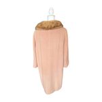 Bernhard Altmann Vintage Wool & Fur Coat, Adormé Collection, Large Pink Photo 2