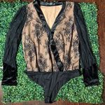 Do + Be Curve Lace Black Longsleeve Bodysuit Size 1X Photo 4