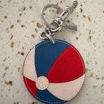 Coach NWT Smooth Leather Beach key charm Photo 0
