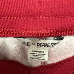 American Eagle  Snoopy Peanuts Red Christmas Tree Pajama Pants Womens Size XS Photo 5