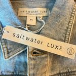 Saltwater Luxe NWT  Rhinestone Light Denim Jacket Size Medium Photo 7
