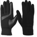 Isotoner New  Women's Size Small/Medium Black Genuine Suede Gloves Touchscreen Photo 0