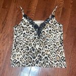 Socialite  Womens Leopard pattern fringed layered teddy tank Size Large Photo 1