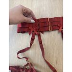 Bordelle Signature Strap Suspender size small Xx 1396 Red Photo 3