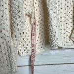 POL  Crochet Cardigan Sweater Cream Ivory Size Medium Photo 8
