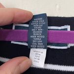 Karen Scott  Woman Navy Striped Short Sleeve Knit Pullover Sweater Top ~ Size 3X Photo 3