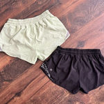 Lululemon Lot of 2  Hotty hot shorts size 4 Green and Black Photo 0
