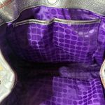 Kate Spade  Metallic Silver Pebbled Handbag Satchel Drawstring Dust Bag Shimmer Photo 8