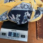 Trixxi Clothing Company Yellow Floral Print V Neck Tie Back Romper Size M Size M Photo 4