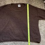 Like love Oversized Heather Brown Long Sleeve Sweater Large Photo 5