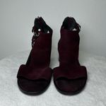 Rag and Bone  Burgundy Made in Italy Suede Sandals in Size 8.5 Photo 2