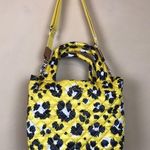 MZ Wallace New York Yellow Leopard Metro Tote Deluxe Adjustable Strap Medium Bag Photo 0