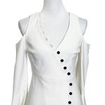Alexis Bell Sleeve Cold Shoulder Mini Dress Size XS White Blazer Style Photo 3