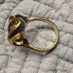 Vintage 18K HGE Gold Swirl Statement Ring | Modernist Abstract Design | Size 7 Photo 2