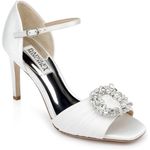 Badgley Mischka Women's Nina Heeled Sandal Peep Toe Rhinestone Size 7 Bridal Photo 11
