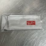 Ray-Ban Authentic  Leather Case ONLY -Black with Cleaning Cloth - NWOT Photo 3