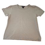 Woolrich Striped Tee Crew Neck Short Sleeve Casual Top Womens XL Photo 0