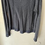 IO Pullover Hoodie Womens Small‎ Striped Hemp Organic Cotton Lightweight Blue Photo 2
