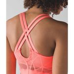 Lululemon  Womens Tank Sz 6 City Sky Run By Grapefruit Mesh Most‎ Popular RARE Photo 5