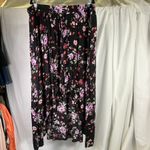 Torrid Shorts Maxi Skirt Size 4 Floral Print Black Purple Red Womens Boho Rayon Photo 12