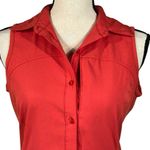 Columbia Small Top Omni-Shade Sleeveless Button-Up Stretch Pocket Collared Vents Photo 1