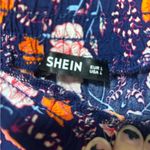 SheIn Floral Maxi Skirt with Orange and Purple Pattern Photo 2