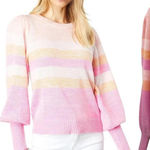 Lilly Pulitzer Ritza Striped Sweater In Lilac Pink Stripe Size Large Photo 0