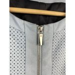 Gerry Weber Baby Blue Faux Suede Full Zip‎ Structured Jacket Size M Photo 5