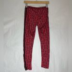 Adidas NWOT  Originals Red Pink Snake Print Rare Y2K Soccer Leggings Size Small Photo 7