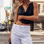 Free People Intimately NWT City Nights Tuck In Top Black Photo 0