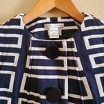 Peter Nygard  blue and white blazer sz 4 petite Photo 2
