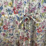 Gap  Multicolor Puff Sleeve Floral Midi Shirt Dress Size XXL Photo 5
