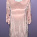 Reborn J Boutique Pink and White Bell Sleeve Top Photo 1