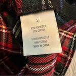 Blue Rain Ruffle Plaid Shirt Dress Size S Photo 13