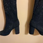 Raye  x Revolve Farley Over the Knee Black Sparkly Boots Photo 2