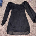 Altar'd State  Dress Mini Black long sleeve square neck  Photo 0