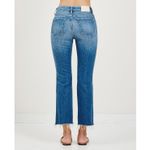 TRAVE Colette Womens 26 High Rise Kick Flare Jeans Raw Hem Crop In Sweet Emotion Blue Photo 1