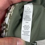 Aerie Offline by Bikini Top Women's Size Medium Green Pink Splatter Camo Photo 3