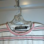 Code x Mode White/Red/Blue Striped Puff Sleeve Top size S Photo 2