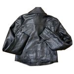 Abercrombie & Fitch Faux Leather Moto Jacket Vegan Biker Jacket Black Small Photo 8