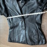 wilson's leather Pelle Studio  Blazer Style Jacket Black Size Medium Vintage Y2K Photo 5