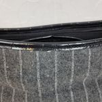 Apt. 9  Womens Shoulder Bag OS Gray Striped Rhinestone Croc Embossed Chain Handle Photo 11