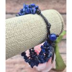 None Muti Strand Natural Blue Lapis Chip Stone Bracelet Boho Hippie Nature Lover Photo 5
