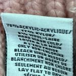 UGG  Women's Pink Wool Blend Ribbed Knit Fold Over Cuffed Beanie Cap Hat Size S Photo 3