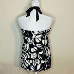Dana Buchman  Black & White Floral Halter Tankini top only (no bottoms) – Size 16 Photo 4