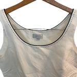 Tahari White Blazer Jacket With White Sleeveless Top Linen Women Size 4 Photo 6